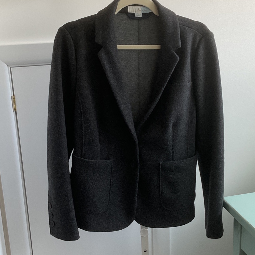 Boden Charcoal Gray Wool Blazer 10